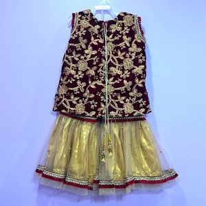 Toddler Girl Indian / Pakistani Wedding/Holi/ Eid  Formal Sharara